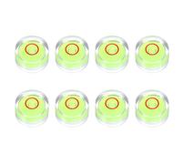 sourcing map 8pcs Circular Bubble Spirit Level 15x8mm Mini Round Bubble Spirit Level Little Measuring Layout Tools for TV Industrial Carpentry Picture Frame, Green/Red