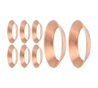 sourcing map 8Pcs Copper Flare Gasket, Fit for 5/8" Tube Size, 45 Degree Copper Flare Fitting for Air Conditioner Refrigeration Accessories