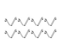 sourcing map 8pcs Double Button Kayak Paddle Snap Spring Clip 8x10x50mm 65Mn Spring Steel V-Shaped Solid Lift Telescopic Locking Tube Pole Clips for Tent Umbrella Camping