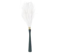 sourcing map 8PCS Faux Pampas Grass Decor Tall, 45"/114cm Large Artificial Fluffy Grass Stems Fake Dried Flowers for Home Wedding Vase Decoration, White