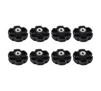 sourcing map 8Pcs Female Knob Screws, M8 x 49mm Plastic Black Star Knob Clamp Nut for Machinery, Industry, Furniture, Electronic Equipment