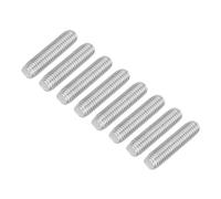 sourcing map 8Pcs Fully Threaded Rod, M10 x 40mm 304 Stainless Steel Right Hand Thread Bar Studs M10-1.5 Thread Pitch for Furniture Machinery Assembly