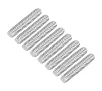 sourcing map 8Pcs Fully Threaded Rod, M10 x 50mm 304 Stainless Steel Right Hand Thread Bar Studs M10-1.5 Thread Pitch for Furniture Machinery Assembly