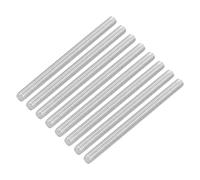 sourcing map 8Pcs Fully Threaded Rod, M3 x 40mm 304 Stainless Steel Right Hand Thread Bar Studs M3-0.5 Thread Pitch for Furniture Machinery Assembly