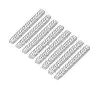sourcing map 8Pcs Fully Threaded Rod, M4 x 30mm 304 Stainless Steel Right Hand Thread Bar Studs M4-0.7 Thread Pitch for Furniture Machinery Assembly