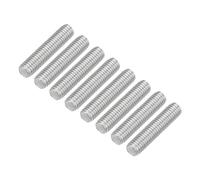 sourcing map 8Pcs Fully Threaded Rod, M8 x 35mm 304 Stainless Steel Right Hand Thread Bar Studs M8-1.25 Thread Pitch for Furniture Machinery Assembly