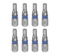sourcing map 8pcs H4 Hex Screwdriver Bit 4mm 1/4" Hex Shank 1" Length S2 Steel Magnetic Power Drill Bits