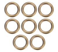 sourcing map 8Pcs H59 Brass O Ring, 0.79" OD. 0.55" Thickness Brass Seamless Welded Circle Loop Round Ring Buckles for Luggage Webbing Craft DIY Decoration Accessories, Bronze