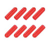 sourcing map 8Pcs Heat Shrink End Cap 10mm ID x 35mm L 2:1 Ratio Heat Shrink Tubing Caps Lined Sealed Waterproof Adhesive for Electrical Wire Cable, Red