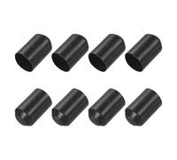 sourcing map 8Pcs Heat Shrink End Cap 40mm ID x 60mm L 2:1 Ratio Heat Shrink Tubing Caps Lined Sealed Waterproof Adhesive for Electrical Wire Cable, Black