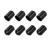 sourcing map 8Pcs Heat Shrink End Cap 45mm ID x 65mm L 2:1 Ratio Heat Shrink Tubing Caps Lined Sealed Waterproof Adhesive for Electrical Wire Cable, Black