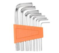 sourcing map 8pcs Hex Key Wrench Set 1.5/2/2.5/3/4/5/5.5/6mm 45# Steel L-Shape Hexagon Metric Wrenches Repairing Tool for Home DIY Bike Motorcycle Repair