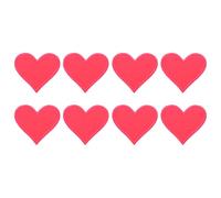 sourcing map 8Pcs Iron on Heart Patches, Sew on Small Heart Embroidered Patches, Decorative Repair Patch Applique for DIY Crafts Backpacks Bags Hats Clothes, 70mm Dark Pink