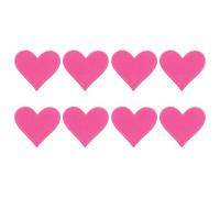 sourcing map 8Pcs Iron on Heart Patches, Sew on Small Heart Embroidered Patches, Decorative Repair Patch Applique for DIY Crafts Backpacks Bags Hats Clothes, 70mm Rose Red