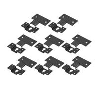 sourcing map 8Pcs Keyhole Hangers, 2.8 x 1.18In Iron Wall-Mounted Speaker Hanging Brackets Plate Connector Hook kit for Surround Sound Box Audio Speaker Picture Frames