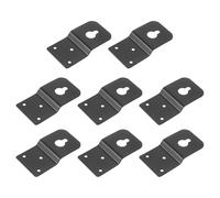 sourcing map 8Pcs Keyhole Hangers, 3.11 x 1.61In Iron Wall-Mounted Speaker Hanging Brackets Plate Connector for Surround Sound Box Audio Speaker Picture Frames