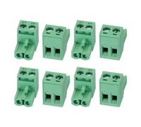 sourcing map 8Pcs KF2EDG 5.08mm Pitch 2P Pluggable Blocks Connector Socket