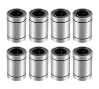 sourcing map 8pcs LM25UU Linear Ball Bearings, 25mm Bore 40mm OD 59mm Long Linear Bearing for CNC, 3D Printer