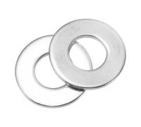 sourcing map 8Pcs M18 304 Stainless Steel Flat Washers Plain Washer 18mm ID 40mm OD 3mm Thick Flat Spacers for Screws Bolts Garden Faucet Plumbing Repair, Silver