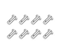 sourcing map 8Pcs M6 x 12mmSingle Hole Clevis Pins, 304 Stainless Steel Flat Head Clevis Pins Hitch Pin for Trailer Latch, Mechanics Repair, Furniture Installation, Industrial Equipment