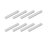 sourcing map 8Pcs M6 x 45mm 304 Stainless Steel Dowel Pin, Cylindrical Shelf Support Peg Pin Parallel Pin Fastener for Mechanical Manufacturing, Industry, Furniture Installation, Silver
