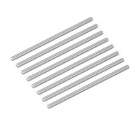 sourcing map 8Pcs M8-1.25x180mm Fully Threaded Rods, Threaded Rods Bar Studs, 304 Stainless Steel Long Thread Screws Hardware for U-Bolts, Anchors, Clamps, Hangers, Silver