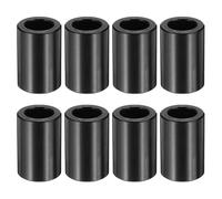 sourcing map 8pcs M8 Metal Spacers, M8 x 1/2" OD x 3/4" L Aluminium Spacer Round Unthreaded Standoff Bushing Plain Finish for Screw Bolts, Black