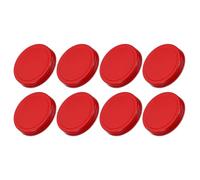 sourcing map 8Pcs Mason Jar Lids, 86mm/3.39" Regular Mouth Tin Plate Caps Leak Proof for Canning Jars Kitchen Storage, Red