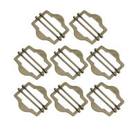 sourcing map 8Pcs Metal Adjuster Slide Buckles, 30mm Webbing Strap Roller Pin Clip Buckle Tri Glide for Vest, Suit, Bag Replacement Part (Bronze)