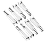 sourcing map 8Pcs Metal Clevis Quick Link M2 Thread Steel Clevis Self Locking Clip Fixing Wing for RC Airplane Car Helicopter Model Replacements, 2mm x 25mm