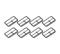 sourcing map 8Pcs Metal Roller Buckles, 30mm (1.2") Triglides Slider Movable Bar Strap Adjuster Rectangle Keeper for Bags Leather Crafts (Metallic Black)