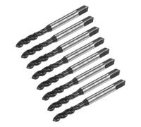 sourcing map 8pcs Metric Spiral Flute Thread Taps, M5 x 0.8 H2 Screw Threading Tap, Nitride Coated 6542 High Speed Steel Machine Tapping Tools for Machinist Repair