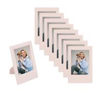 sourcing map 8pcs Mini Picture Frames, 2.4 x 3.6 Inch Rectangular Film Photo Frame, Small Instant Film Photo Frame Holder for Tabletop Picture Display, Pink