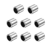 sourcing map 8Pcs Needle Roller Bearing 1/2" Bore 11/16" OD 3/4" W | SCE812 Open End Chrome Steel Bearings Hardened