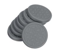 sourcing map 8Pcs Non-Slip Furniture Pads, 1.18" Round Anti Skid Rubber Caster Cups, Anti-Sliding Furniture Coasters, Anti Slide Floor Protectors Pads for Bed Couch Table (Grey)