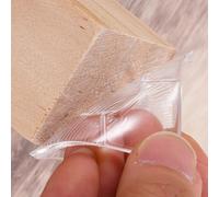 sourcing map 8Pcs Non Slip Furniture Pads, 3.1 Inch Square Clear Silicone Feet Pads Self Adhesive Bumper Floors Protectors for Tables Cabinets Chairs Sofa Furniture Legs