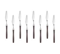 sourcing map 8pcs Palette Knife Painting Tool 7.68" Pointed Stainless Steel Blade Plastic Handle Spatula Painting Pallet Knife for Oil Acrylic Canvas, Red