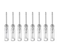 sourcing map 8Pcs PH0 Mini Phillips Screwdriver 1.5mm Magnetic Cross Head 45mm Length for Small Appliances Repairs, Transparent