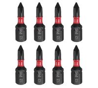sourcing map 8pcs PH0 Phillips Screwdriver Bit 1/4" Hex Shank 25mm/1" Length Magnetic Cross Head Hex Bits S2 Steel Screw Driver Bit Industrial Grade Electric Drill Bits