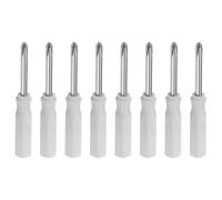 sourcing map 8Pcs PH1 Mini Phillips Screwdriver 2.5mm Magnetic Cross Head 45mm Length for Small Appliances Repairs, White