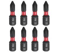 sourcing map 8pcs PH1 Phillips Screwdriver Bit 1/4" Hex Shank 25mm/1" Length Magnetic Cross Head Hex Bits S2 Steel Screw Driver Bit Industrial Grade Electric Drill Bits