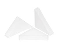 sourcing map 8Pcs Plastic Corner Protectors 12x66mm Triangle Shape Glass Corner Guards Cushion for Corner Protection of Glass, Mirror, Tile, White
