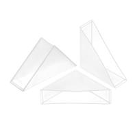 sourcing map 8Pcs Plastic Corner Protectors 16x70mm Right Angle Shape Glass Corner Guards Cushion for Corner Protection of Glass, Mirror, Tile, White