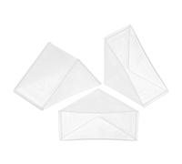 sourcing map 8Pcs Plastic Corner Protectors 30x66mm Right Angle Shape Glass Corner Guards Cushion for Corner Protection of Glass, Mirror, Tile, White