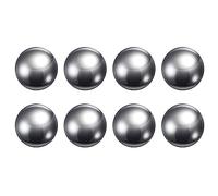 sourcing map 8pcs Precision Balls 20mm Diameter G25 Chrome Steel Ball for Bearings, Silver