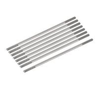 sourcing map 8pcs Push Rod Connector Double End Threaded Rod 304 Stainless Steel for DIY RC Car,Boat,Car,Airplane,Helicopter Model&DIY Material,M2x55mm