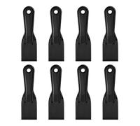 sourcing map 8pcs Putty Scraper 1.97" Plastic Flexible Putty Knives Disposable Paint Spreader Cleaner Tool for Spackling, Patching Painting Repairing, Black