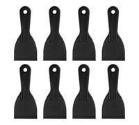 sourcing map 8pcs Putty Scraper 2.95" Plastic Flexible Putty Knives Disposable Paint Spreader Cleaner Tool for Spackling, Patching Painting Repairing, Black