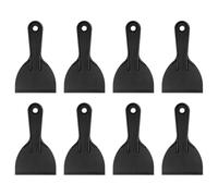 sourcing map 8pcs Putty Scraper 3.94" Plastic Flexible Putty Knives Disposable Paint Spreader Cleaner Tool for Spackling, Patching Painting Repairing, Black