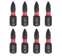 sourcing map 8pcs PZ1 Screwdriver Bit 1/4" Hex Shank 25mm/1" Length Magnetic Phillips Slotted Hex Bits S2 Steel Screw Driver Bit Industrial Grade Electric Drill Bits